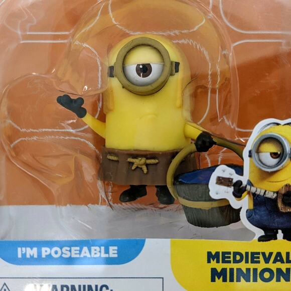 Minions Medieval Minion Poseable Action Figure New Thinkway 2020 Despicable Me - Picture 2 of 3